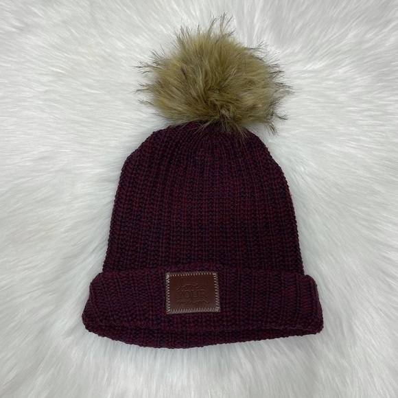 Love Your Melon Beanie Knit Hat Pom Pom - Picture 1 of 3